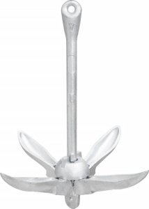 vidaXL Składana kotwica, srebrna, 1,5 kg, żeliwo ciągliwe 3