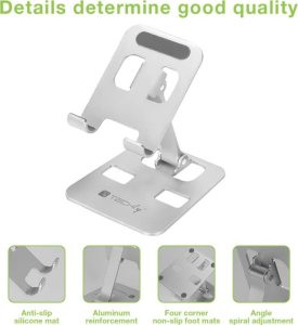 Stojak Techly Stojak uchwyt na telefon pod tablet biurkowy składany 4