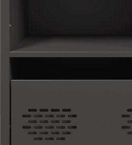 vidaXL Szafka, czarna, 68x39x103,5 cm, stal 11