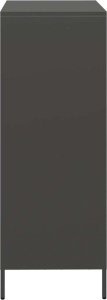 vidaXL Szafka, czarna, 68x39x103,5 cm, stal 6