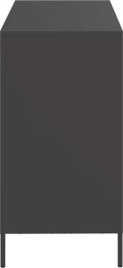 vidaXL Szafka, czarna, 101,5x39x73,5 cm, stal walcowana na zimno 6
