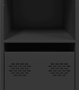 vidaXL Szafka, czarna, 101,5x39x73,5 cm, stal walcowana na zimno 10