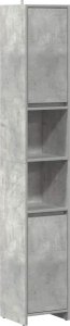 vidaXL Szafka łazienkowa, szarość betonu, 30x30x183,5 cm 2