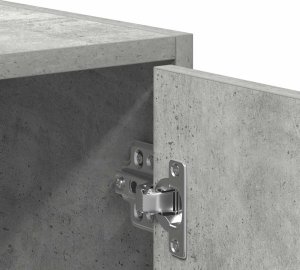 vidaXL Szafka łazienkowa, szarość betonu, 30x30x183,5 cm 9