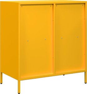 vidaXL Szafka, musztardowa, 68x39x73,5 cm, stal walcowana na zimno 7
