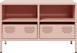 vidaXL Szafka RTV, różowa, 68x39x43,5 cm, stal walcowana na zimno 5