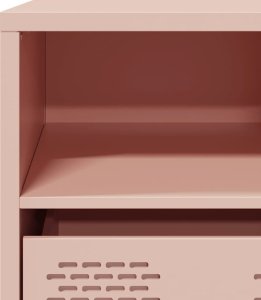 vidaXL Szafka RTV, różowa, 68x39x43,5 cm, stal walcowana na zimno 9