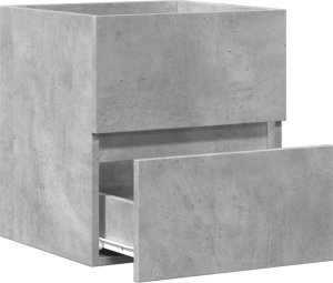 vidaXL Szafka pod umywalkę, szarość betonu, 41x38,5x45 cm 5