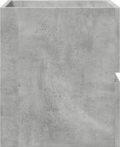 vidaXL Szafka pod umywalkę, szarość betonu, 41x38,5x45 cm 6