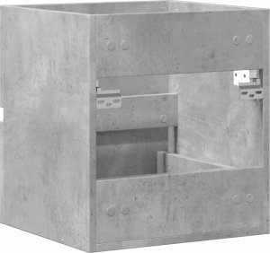 vidaXL Szafka pod umywalkę, szarość betonu, 41x38,5x45 cm 7