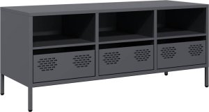 vidaXL Szafka RTV, antracyt, 101,5x39x43,5 cm, stal walcowana na zimno 2