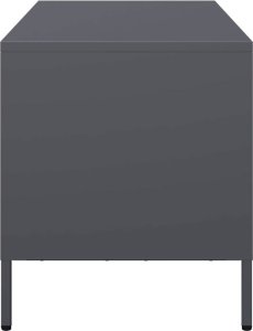 vidaXL Szafka RTV, antracyt, 101,5x39x43,5 cm, stal walcowana na zimno 6