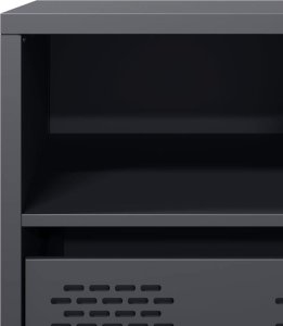 vidaXL Szafka RTV, antracyt, 101,5x39x43,5 cm, stal walcowana na zimno 9