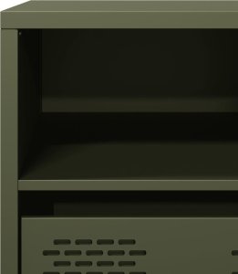 vidaXL Szafka RTV, oliwkowa, 101,5x39x43,5 cm, stal walcowana na zimno 9