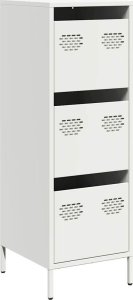 vidaXL Szafka, biała, 39x35x103,5 cm, stal 2