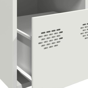 vidaXL Szafka, biała, 39x35x103,5 cm, stal 9