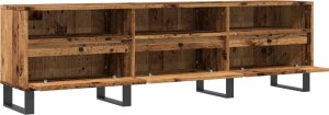 vidaXL Szafka pod TV, stare drewno, 150x30x44,5 cm 5