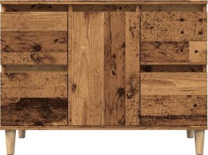 vidaXL Szafka pod umywalkę, stare drewno, 80x33x60 cm 4