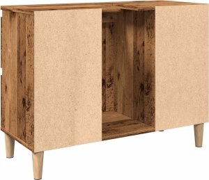 vidaXL Szafka pod umywalkę, stare drewno, 80x33x60 cm 7
