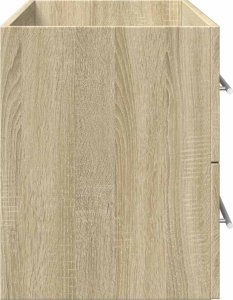 vidaXL Szafka pod umywalkę, dąb sonoma, 100x38,5x48 cm, płyta wiórowa 6