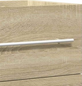 vidaXL Szafka pod umywalkę, dąb sonoma, 100x38,5x48 cm, płyta wiórowa 9