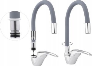 Bateria kuchenna YokaHome Bateria kuchenna stojąca elastyczna wylewka kran - Yoka 9