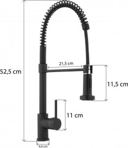 Bateria kuchenna YokaHome Bateria kuchenna stojąca elastyczna wylewka kran - Yoka 13