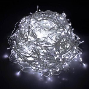 Springos Kurtyna świetlna 300 led girlanda, lampki wewnętrzno-zewnętrzne sople biały zimny + flash UNIWERSALNY 21