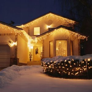 Springos Kurtyna świetlna 500 led girlanda, lampki wewnętrzno-zewnętrzne sople biały ciepły + flash UNIWERSALNY 19