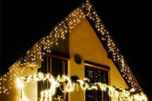 Springos Kurtyna świetlna 500 led girlanda, lampki wewnętrzno-zewnętrzne sople biały ciepły + flash UNIWERSALNY 9