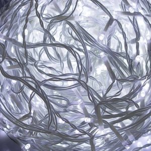 Springos Kurtyna świetlna 500 led girlanda, lampki wewnętrzno-zewnętrzne sople biały zimny + flash UNIWERSALNY 17
