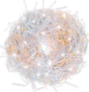 Springos Kurtyna świetlna 300 led girlanda, lampki wewnętrzno-zewnętrzne sople biały ciepły + biały flash UNIWERSALNY 2