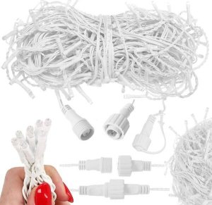 Springos Kurtyna świetlna 300 led girlanda, lampki wewnętrzno-zewnętrzne sople biały ciepły + biały flash UNIWERSALNY 8