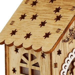 Dekoracja świąteczna Springos domek 2