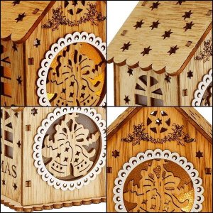 Dekoracja świąteczna Springos domek 7