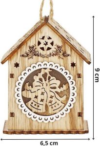 Dekoracja świąteczna Springos domek 10