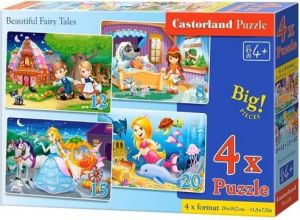Castorland Puzzle x 4 - Beautiful Fairy Tales (241098) 1