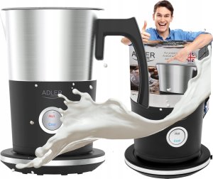 Spieniacz do mleka Adler Spieniacz Mleka Podgrzewacz 2W1 1000W Elektryczny 1