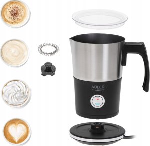 Spieniacz do mleka Adler Czarny 16