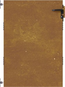 vidaXL Furtka ogrodowa, 85x125 cm, stal kortenowska 3