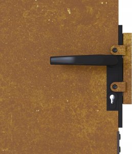 vidaXL Furtka ogrodowa, 85x125 cm, stal kortenowska 6