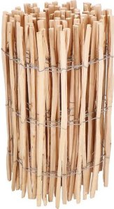 Springos Płot leszczynowy 500x80 cm ogrodzenie drewniane palisada łupanka ogrodowa UNIWERSALNY 1