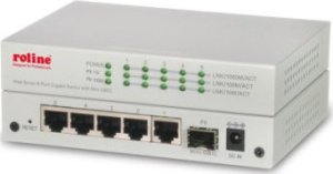 Switch Roline ROLINE Gigabit Ethernet Switch 6 portów (5x 10/100/1000 + 1x SFP) 1
