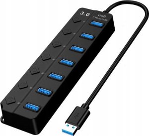 HUB USB Pan i Pani Gadżet Hub Adapter 7x USB 3.0 Rozdzielacz Rozgałęźnik Portów 1