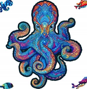 Pan i Pani Gadżet Puzzle Drewniane Dla Dorosłych Magnetyczna Ośmiornica M 1