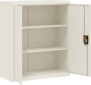vidaXL Szafka na dokumenty, biała, 90x40x105 cm, stalowa 4