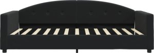 vidaXL Sofa z funkcją spania, czarna, 100x200 cm, obita aksamitem 3