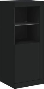 vidaXL Szafki z oświetleniem LED, 3 szt., czarne 7