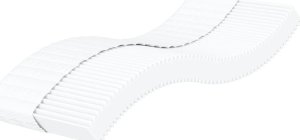 vidaXL Sofa z materacem do spania, jasnoszara, 100x200 cm, tkanina 7