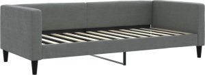vidaXL Sofa z materacem do spania, ciemnoszara, 90x200 cm, tkanina 3